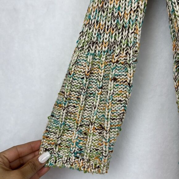 BCBG MaxAzria Green Hooded Pocketed 3/4 Sleeve Sweater  Sz Small - Picture 5 of 9